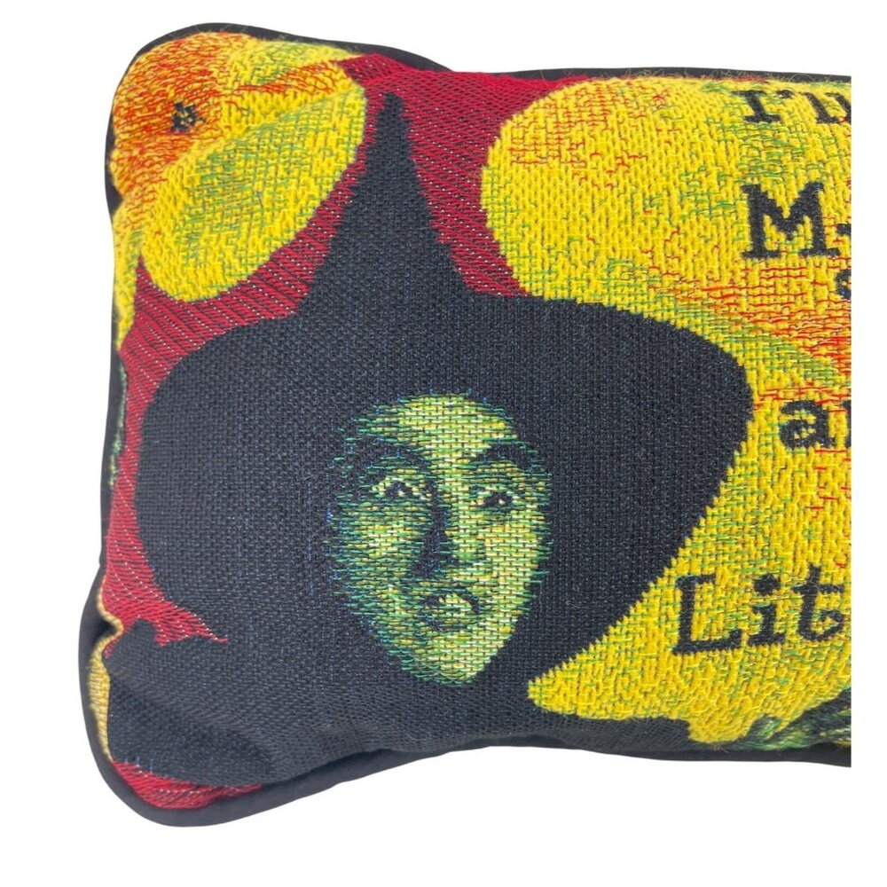 Wizard Of Oz Wicked Witch Tapestry Pillow With "Ill Get You My Pretty" Quote - Picture 2 of 10